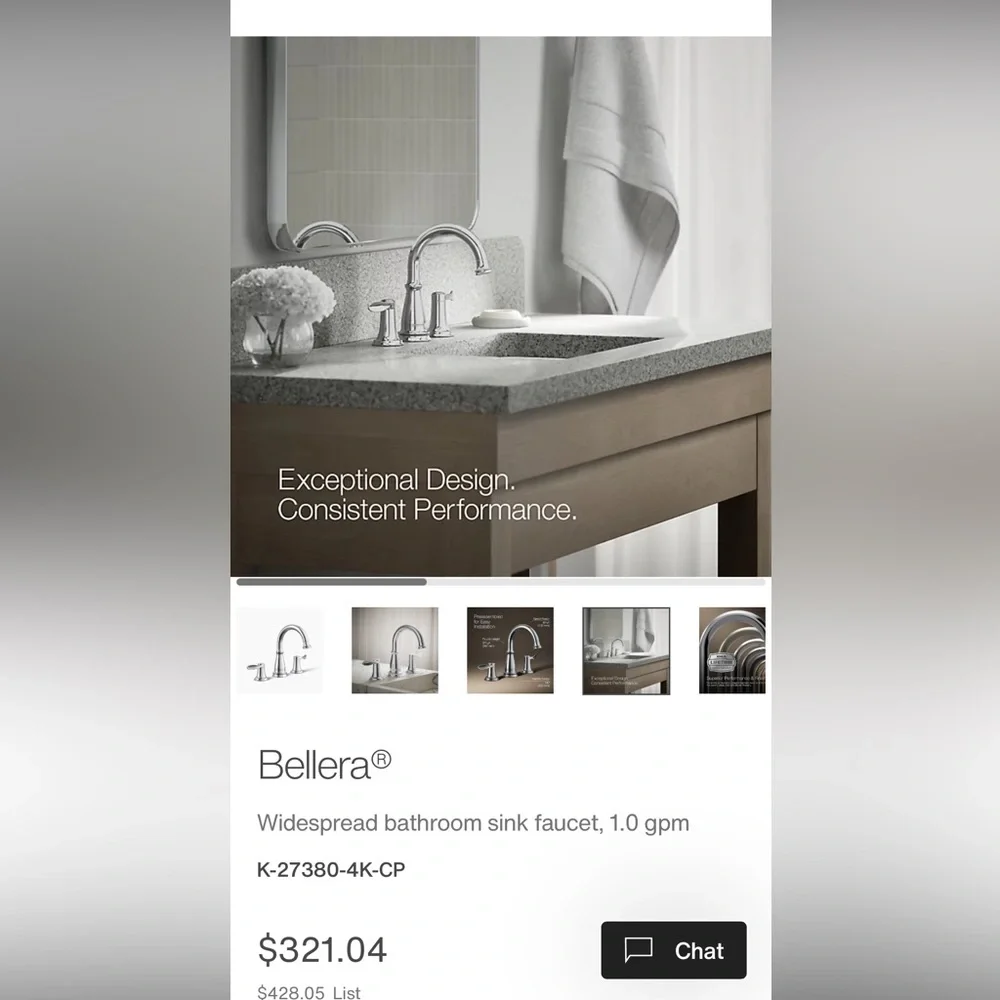 Kohler bathroom fixtures